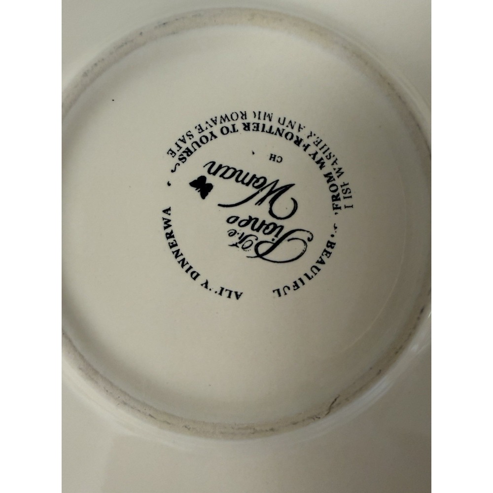 Pioneer Woman Stoneware Linen Lace,Cream Serving Bowl & 2 Plates - Picture 11 of 14